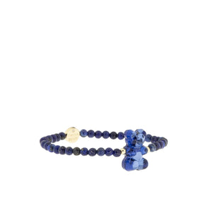 Marlyn Schiff - Semi Precious Stone Stretch Bracelet with Gummy Bear Charm