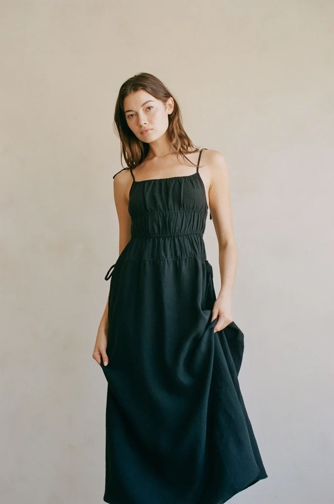 a. ren - Novella Tie Maxi Dress