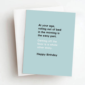 Skel - Off The Floor Funny Birthday Greeting Card