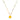 Tai - Rainbow with Yellow Enamel Smiley Pendant Necklace
