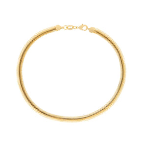 Marlyn Schiff - Gold Plated-Herringbone Chain Anklet