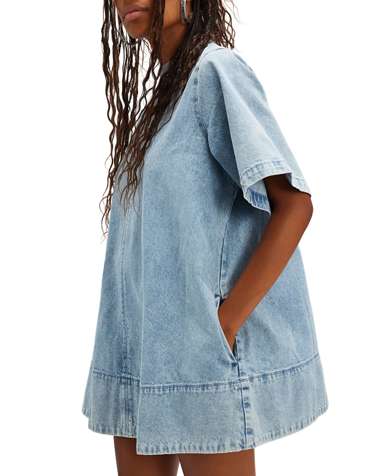Free People - Harlow Mini in Ocean Blue Luster Free People - Harlow Mini in Ocean Blue Luster