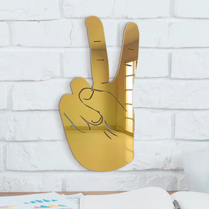 4Artworks - Peace Sign Hand Silhouette Wall Art