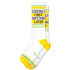 Gumball Poodle - Cocktails First Questions Later Gym Crew Socks