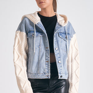 Elan - Denim White Jacket