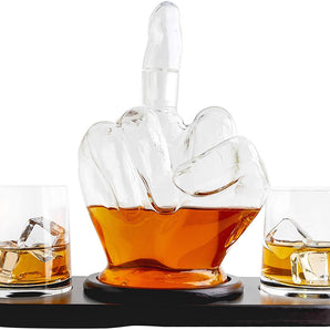 The Wine Savant - Middle Finger Novelty Whisky Decanter