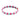 Daily Candy - Summer Waves Light Blue & Lavender Square Tile Bracelet
