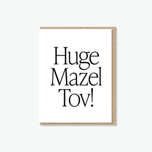 Everyday Yiddush - Huge Mazel Tov! Greeting Card