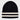 Look - Solid Stripe Beanie Black Hat