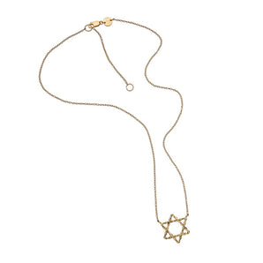 Jennifer Zeuner - Dov 3/4" Jewish Star Necklace