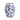 Mud Pie - Blue Vine Medium Vase