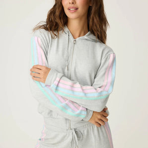 PJ Salvage - Heather Grey Hoodie Roll With It