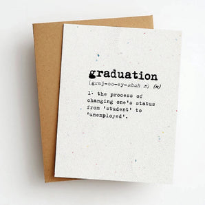 Skel - Unemployed Graduation Greeting Card