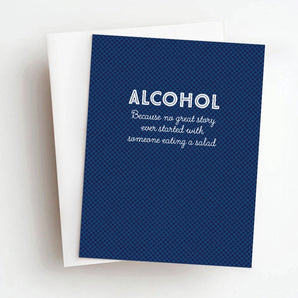 Skel - Alcohol Greeting Card