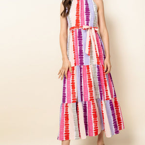 THML - Tie Dye Tiered Maxi Dress