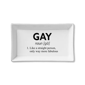 Toss Designs - Gay Ceramic Tray