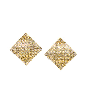 Marlyn Schiff - Emily 1" Post Pave Earrings