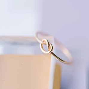 Land of Salt - Gold Filled Love Knot Ring