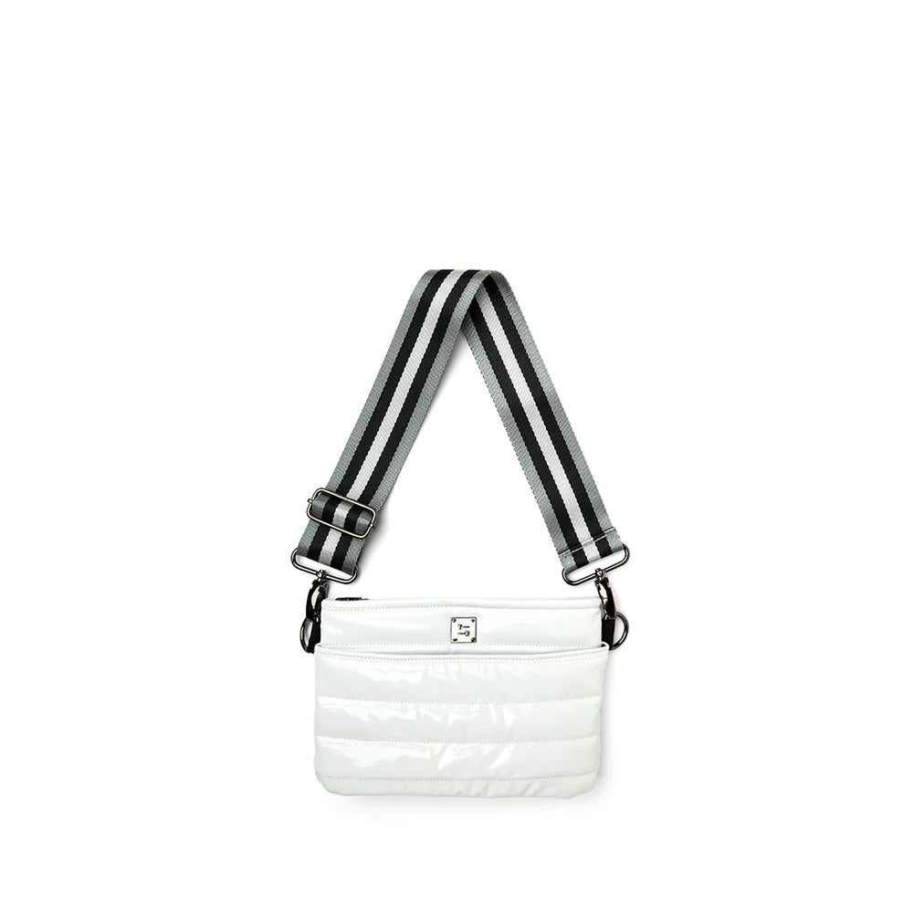 Think Royln Bum Bag Cross Body White Patent – Pumpz & Company