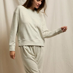 Perfect White Tee - Wren Charcoal Jersey