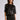 Elan - Black 3/4 Sleeve Sequence Top