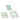 Raz - Set of 3 Green Plaid Plates