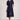 Elan - Midi Smock Short Sleeve Navy Dress - FINAL SALE