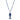 Marlyn Schiff - Gold Lapis Beaded Necklace with Enamel Fish Pendant