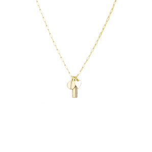 Marlyn Schiff - Gold Plated/Ivory Multi Charm Necklace