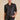 Elan - 3/4 Sleeve Black Button Down Top