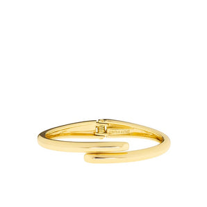 Marlyn Schiff - Gold Overlap Hinge Cuff Bracelet