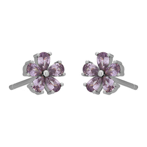 FYB - Purple Flora Stud Earrings