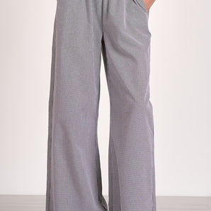 Elan - Elastic Waist Seersucker Pants