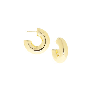 Marlyn Schiff - 30mm Chunky Hollow Post Hoop Earrings