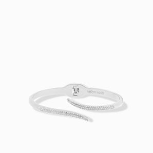 Marlyn Schiff - Crystal Wrap Hinge Bangle Bracelet
