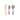 Hazel Mazel - Enameled Stainless Steel Set of 3 Cheese Knives
