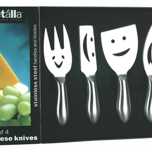 Prodyne - Happy Faces Stainless Steel Cheese Knives