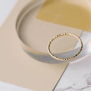 Land of Salt - Gold Sparkle Stacking Ring