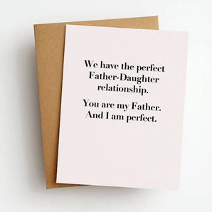 Skel - FD Perfect Father Daughter Father's Day Greeting Card