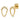 Tai - Gold Clear CZ Mini Arc with Chain Drop Earrings