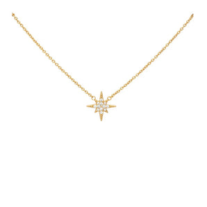 Scream Pretty - Large Sparkling Starburst with Slider Clasp 18K Gold Plated Necklace