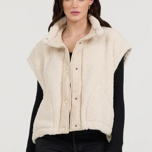 Vintage Havana - Shell Sherpa Vest