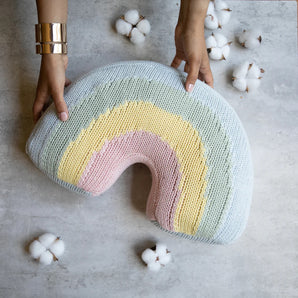 Pink Lemonade - Pastel Rainbow Pillow