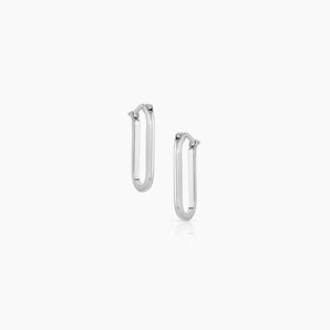 Thatch - Rhodium Nadine Hoop Earrings