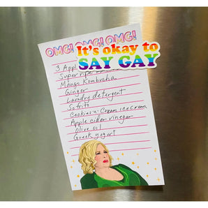 The Found - It's Okay To Say Gay Die Cut Magnet