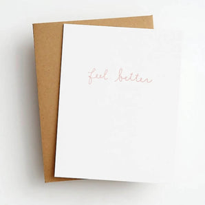 Skel - Feel Better Simple Get Well Greeting Card