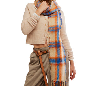 Free People - Highland Plaid Skinny Scarf