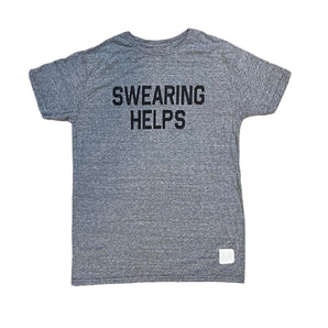 Retro Brand - Swearing Helps Grey Unisex T-Shirt