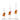 Raz - Set of 3 Glass Gingerbread Candle Sticks