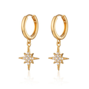 Scream Pretty - Starburst Hoop Earrings
